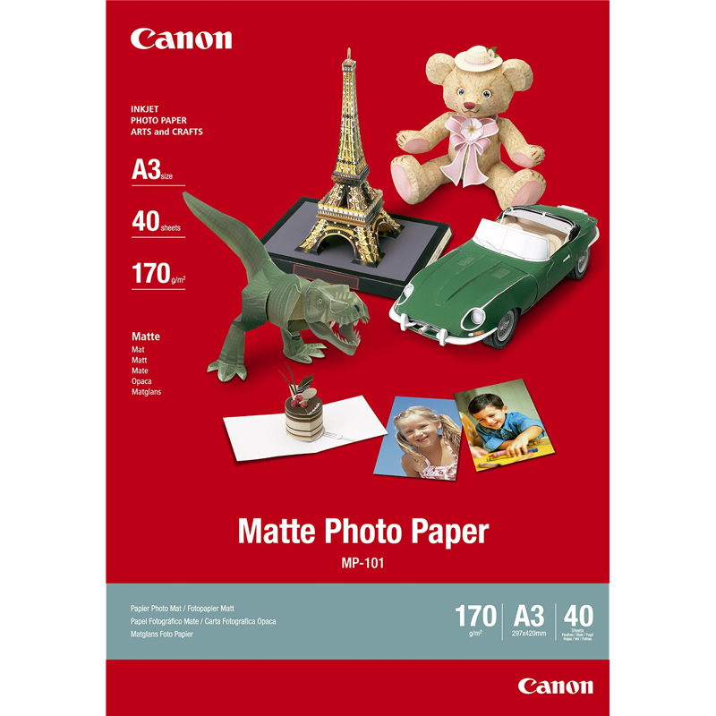 CANON MP-101 papier PHOTO mat format A3 pochette 40 feuilles