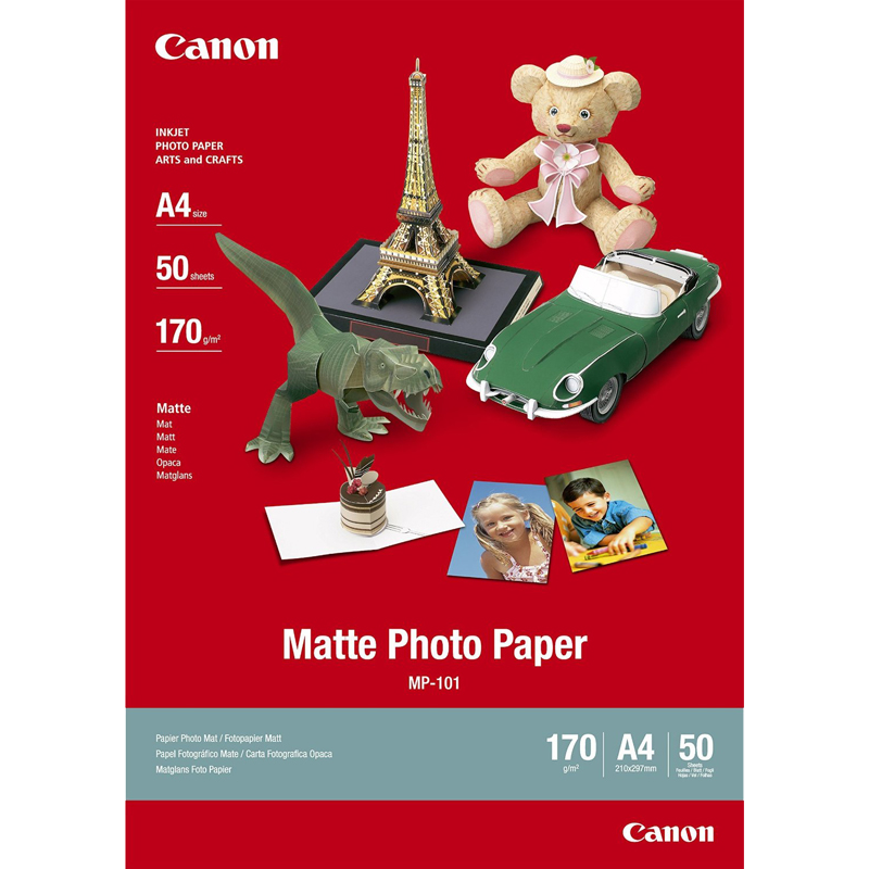 CANON MP-101 papier PHOTO mat format A4 pochette 50 feuilles