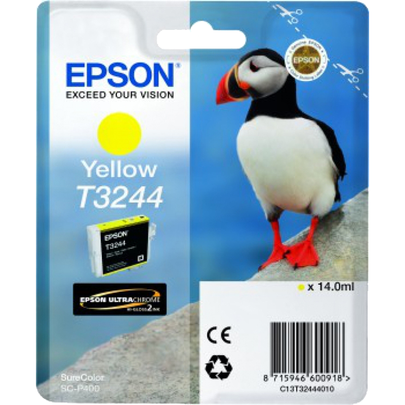 EPSON ENCRE T3244 MACAREUX JAUNE POUR SC-P400