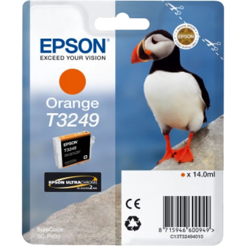 EPSON ENCRE T3249 MACAREUX ORANGE POUR SC-P400