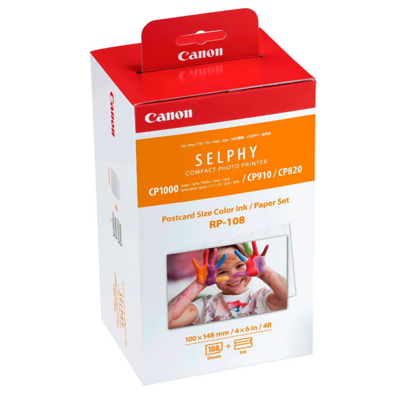 CANON RP-108 Kit encre + 108 photos 10x15 pour SELPHY CP