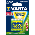 VARTA Piles rechargeables pré-chargées AAA / LR03 800mAh x4