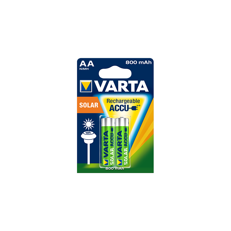 VARTA Piles rechargeables Solar x2 AA / LR6 800mAh x2