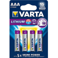 VARTA Pile Lithium AAA / LR03 x4