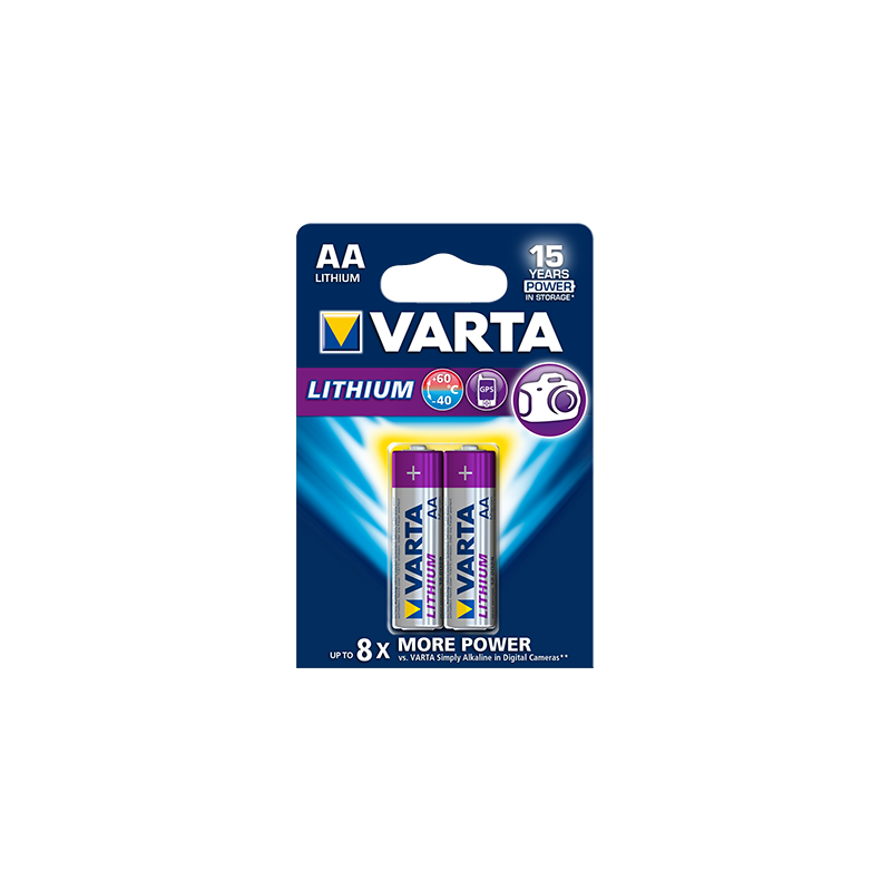 VARTA Pile Lithium AA / LR6 x2