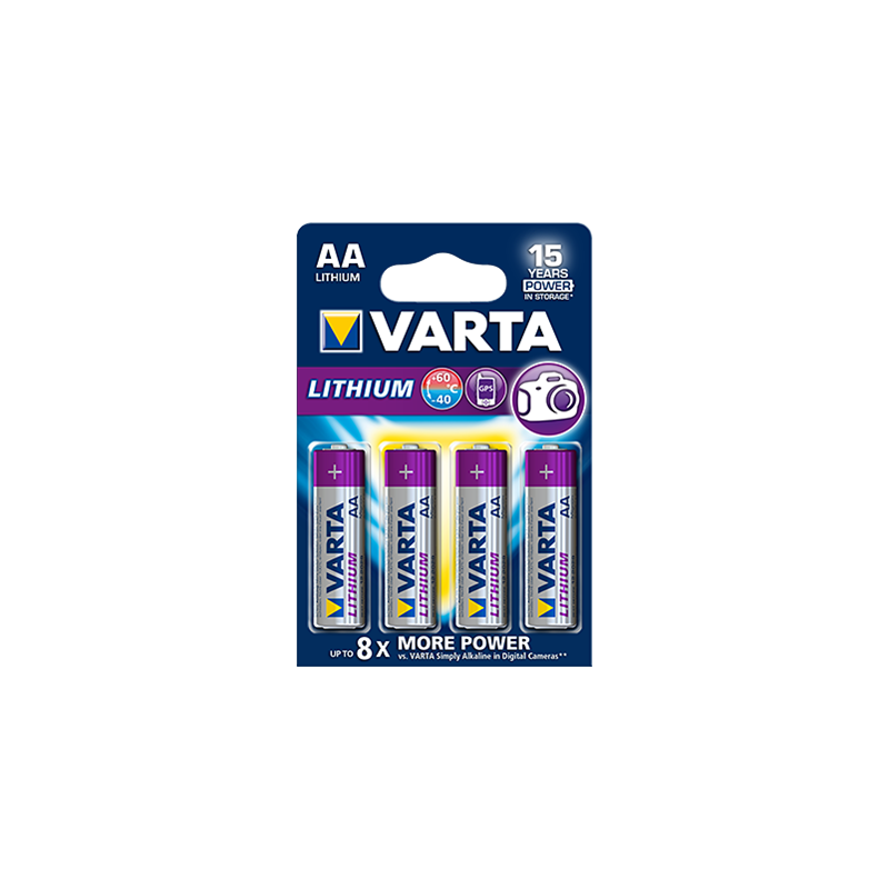 VARTA Pile Lithium AA / LR6 x4