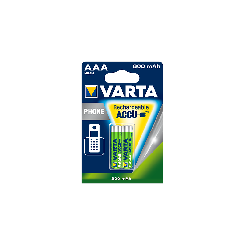 VARTA Piles rechargeables Phone AAA / LR03 800mAh x2