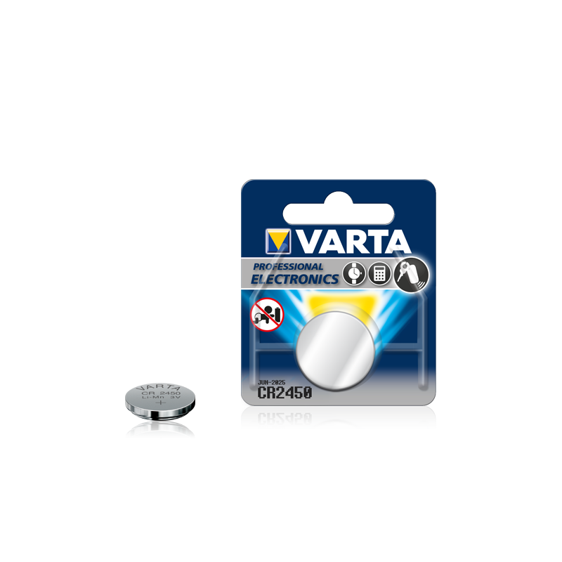 VARTA Professional Electronics Pile Bouton Lithium CR2450