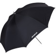 WESTCOTT PARAPLUIE 32" 3-EN-1 BLANC SATINE NEUTRE AVEC DOS NOIR AMOVIBLE 81CM