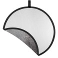 WESTCOTT BASICS 30" REFLECTEUR ROND 2EN1 ARGENT / BLANC 76CM