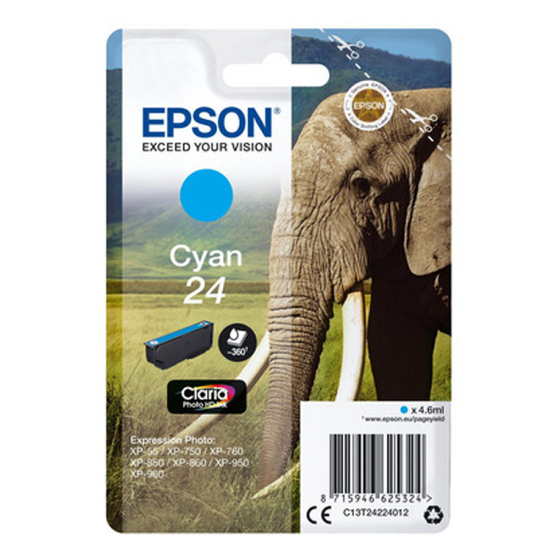 EPSON ENCRE T2422 ELEPHANT CYAN