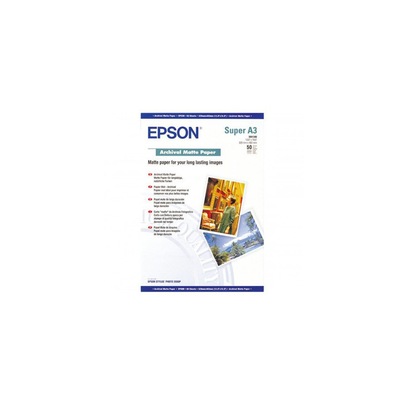 EPSON PAPIER MAT ARCHIVAL A3+ 50F 192G