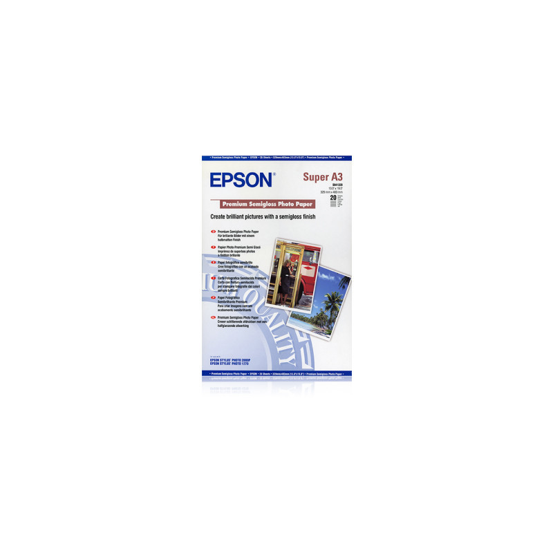 EPSON PAPIER PHOTO PREMIUM SEMI GLACE A3+ 20F 251G