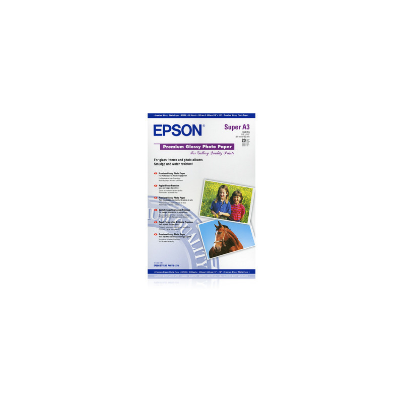 EPSON PAPIER PHOTO PREMIUM GLACE A3+20F 255G