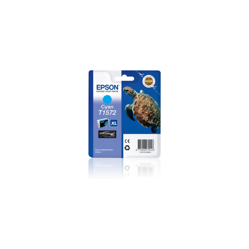 EPSON ENCRE T1572 TORTUE CYAN POUR R3000