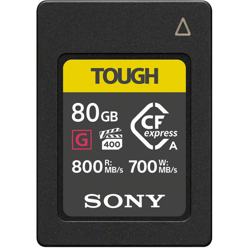 SONY CFexpress SERIE G 80GB TYPE A (jusqu'à 800MB/S en lecture et 700 MB/S en écriture)