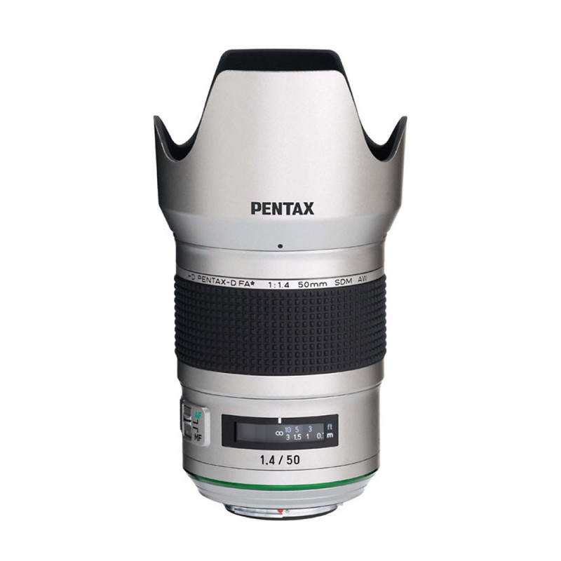 PENTAX HD D FA 50 mm f/1,4 SDM AW Argent