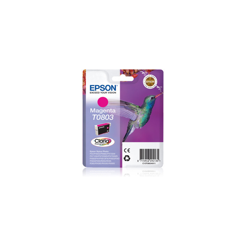 EPSON ENCRE T0803 COLIBRI MAGENTA P50/PX700W/710/800FW/810/R265/RX