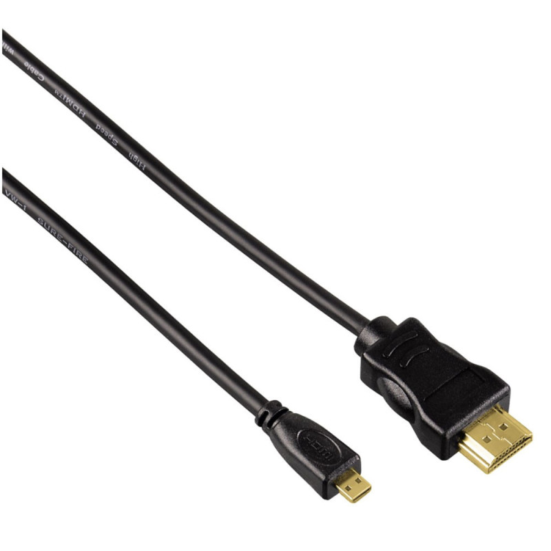 HAMA Câble HDMI mâle TYPE A/mâle TYPE D/MICRO 2M