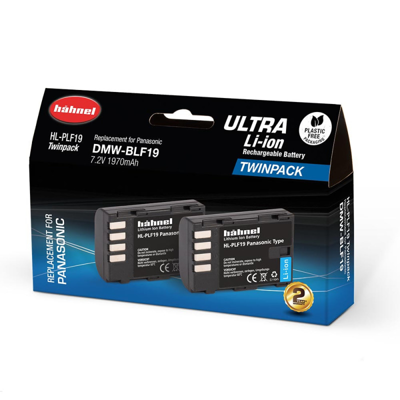 HAHNEL Batterie compatible Panasonic DMW-BLF19 ULTRA Twin Pack