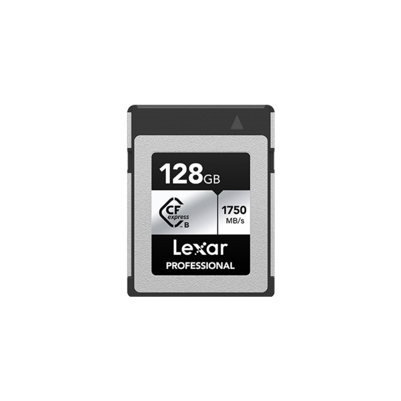 LEXAR PRO CFExpress Silver 128GB TYPE B (jusqu'à 1750 MB/S en lecture et 1300 MB/S en écriture)