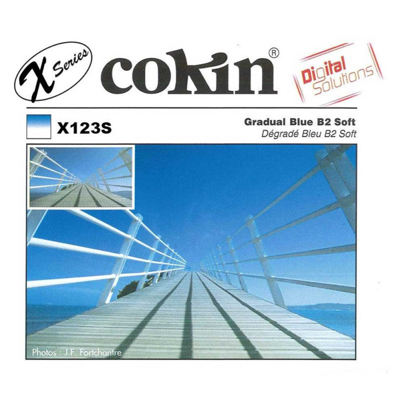 COKIN X123S Filtre Dégradé Bleu B2 Soft X