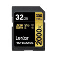 LEXAR PRO SD UHS-II 2000X 32GB CLASS 10 U3 (lecture 300MB/S, écriture 260MB/S)