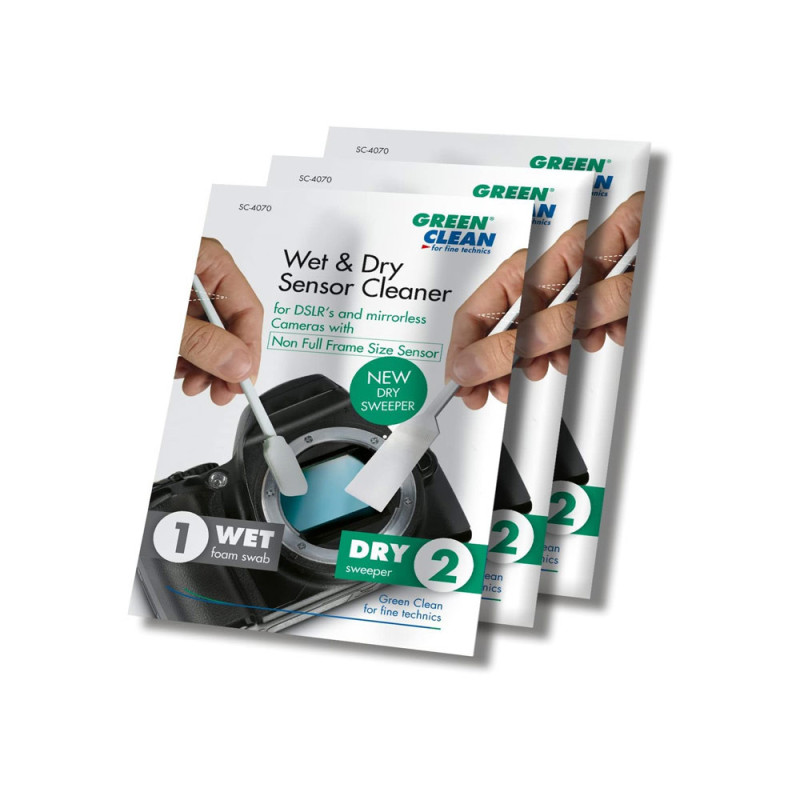 GREEN CLEAN Duo Swabs Wet & Dry Non Full Frame