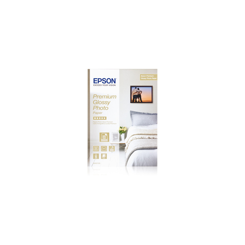 EPSON PAPIER PHOTO PREMIUM GLACE A4 15F 255G