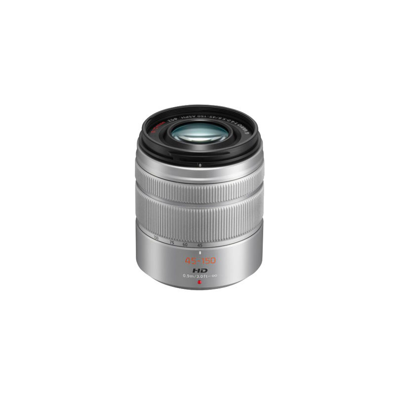 PANASONIC LUMIX 45-150 mm f/4-5,6 Asph. Mega O.I.S. Argent