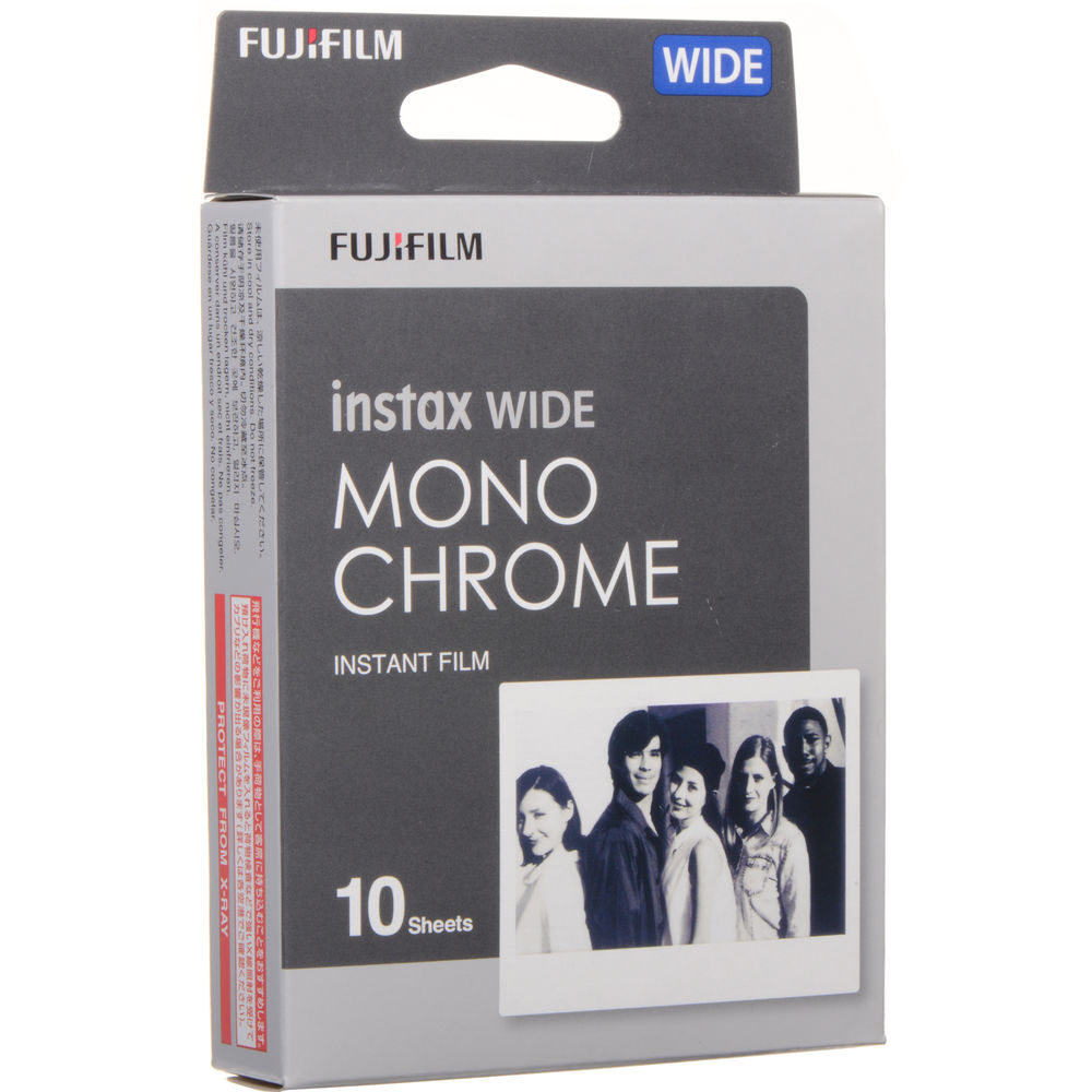 FUJIFILM Film Instax Wide Monochrome 10 Poses